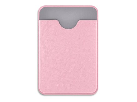 Чехол-картхолдер Favor на клеевой основе на телефон для пластиковых карт и и карт доступа, розовый Чехол-картхолдер Favor на клеевой основе на телефон для пластиковых карт и и карт доступа, розовый