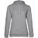 Толстовка с капюшоном женская Hoodie, серый меланж