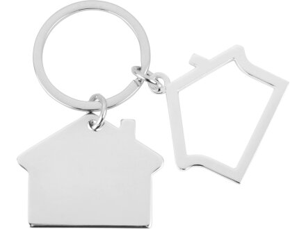 Брелок Избушка, серебристый (Р)