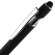 Ручка шариковая Pointer Soft Touch со стилусом, черная с нанесением логотипа