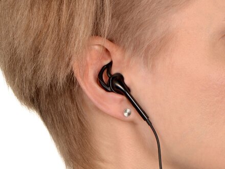 Беспроводные наушники Get Up с чехлом, черный Беспроводные наушники Get Up с чехлом, черный