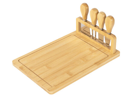 Набор для сыра из бамбука со съемной подставкой Camembert Набор для сыра из бамбука со съемной подставкой Camembert