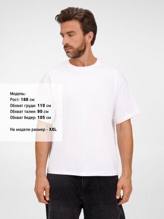 Футболка оверсайз унисекс Legacy, белая Футболка оверсайз унисекс Legacy, белая