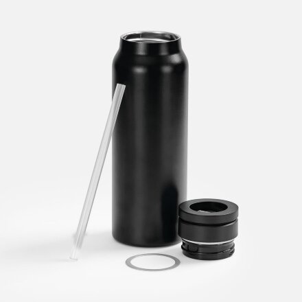 Термобутылка Magnus с магнитным держателем для телефона, черная