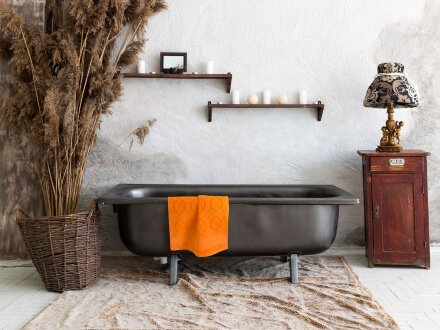 Полотенце Velin, большое, оранжевое