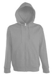 Толстовка мужская на молнии с капюшоном Seven Men, серый меланж Толстовка мужская на молнии с капюшоном Seven Men, серый меланж
