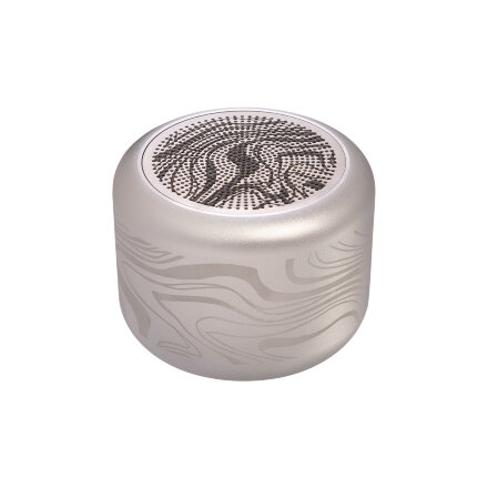Беспроводная колонка Пэшн (Passion) 80dB 600 mAh (Bluetooth 5.0), серебряная