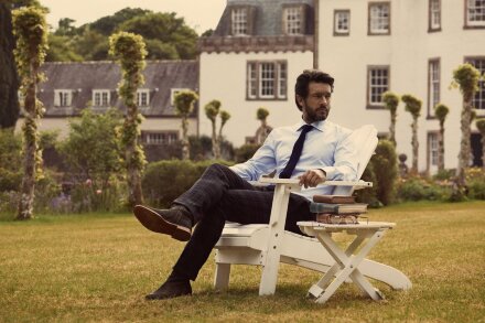 Рубашка мужская в полоску Reno, голубая Рубашка мужская в полоску Reno, голубая