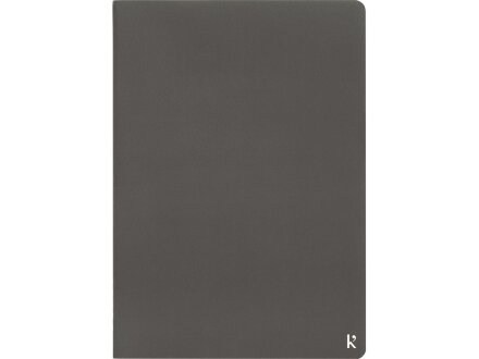 Комплект из двух блокнотов Karst формата A5 с листами из каменной бумаги, slate grey