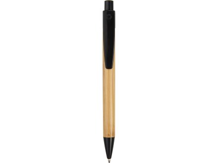 Ручка шариковая Borneo из бамбука, черный, черные чернила Ручка шариковая Borneo из бамбука, черный, черные чернила