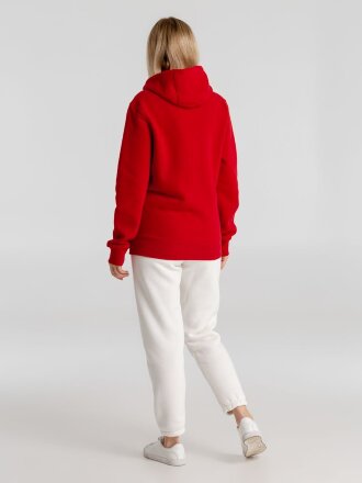 Толстовка с капюшоном унисекс King, красная Толстовка с капюшоном унисекс King, красная