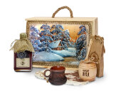 Подарочный набор Лесная пасека, бежевый Подарочный набор Лесная пасека, бежевый