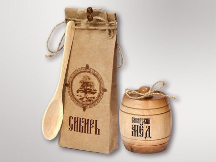 Подарочный набор Лесная пасека, бежевый Подарочный набор Лесная пасека, бежевый