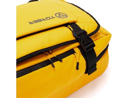 Сумка на колесах TORBER MOBI, желтый, полиэстер 900D с PU покрытием, 60 х 38 х 25,5 см, 57 л
