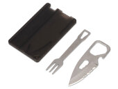 Мультиинструмент с ножом и вилкой Hungry, черный Мультиинструмент с ножом и вилкой Hungry, черный