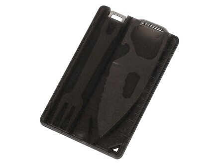 Мультиинструмент с ножом и вилкой Hungry, черный Мультиинструмент с ножом и вилкой Hungry, черный