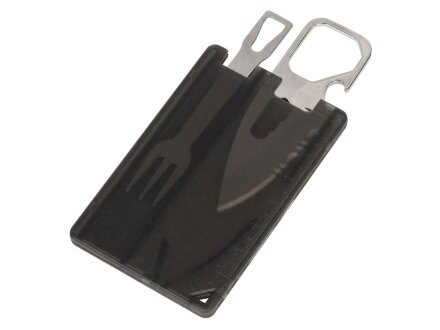 Мультиинструмент с ножом и вилкой Hungry, черный Мультиинструмент с ножом и вилкой Hungry, черный