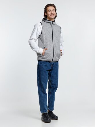 Жилет с капюшоном унисекс Gotland, серый Жилет с капюшоном унисекс Gotland, серый