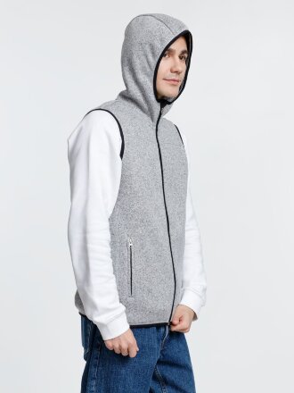 Жилет с капюшоном унисекс Gotland, серый Жилет с капюшоном унисекс Gotland, серый