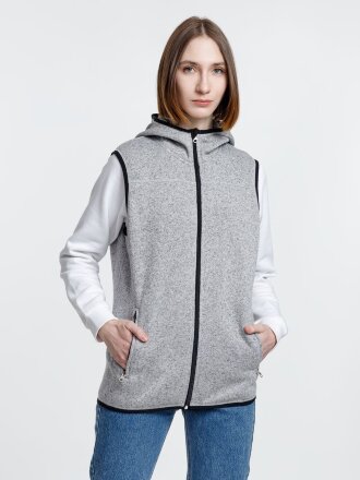Жилет с капюшоном унисекс Gotland, серый Жилет с капюшоном унисекс Gotland, серый