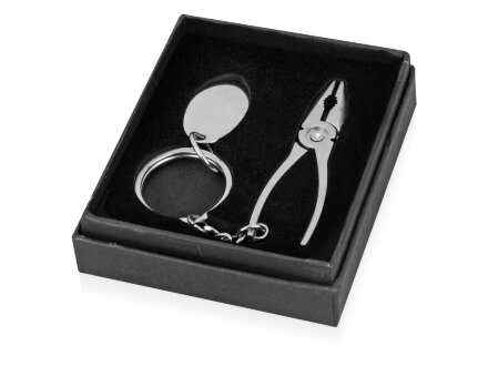 Брелок с шильдом Пассатижи, серебристый Брелок с шильдом Пассатижи, серебристый