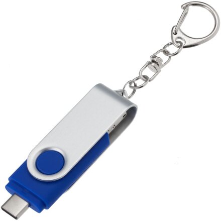 Флешка Trio Twist, синяя, 32 Гб Флешка Trio Twist, синяя, 32 Гб