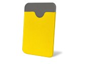 Чехол-картхолдер Favor на клеевой основе на телефон для пластиковых карт и и карт доступа, желтый Чехол-картхолдер Favor на клеевой основе на телефон для пластиковых карт и и карт доступа, желтый