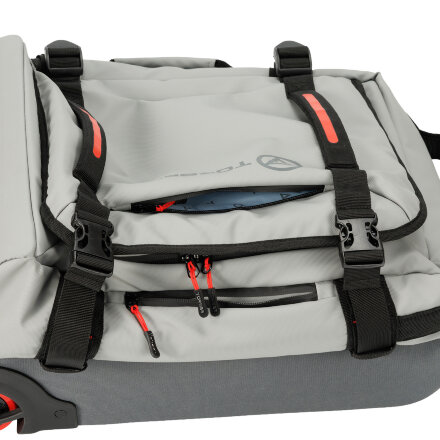 Сумка на колесах TORBER РИТМ, серый, полиэстер 900D с PU покрытием, 49 x 35,5 x 26 см, 35 л Сумка на колесах TORBER РИТМ, серый, полиэстер 900D с PU покрытием, 49 x 35,5 x 26 см, 35 л