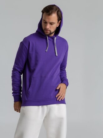Толстовка с капюшоном Unit Kirenga, фиолетовая Толстовка с капюшоном Unit Kirenga, фиолетовая