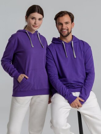 Толстовка с капюшоном Unit Kirenga, фиолетовая Толстовка с капюшоном Unit Kirenga, фиолетовая