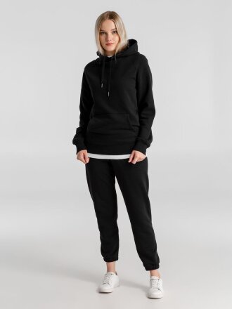 Толстовка с капюшоном унисекс King, черная Толстовка с капюшоном унисекс King, черная