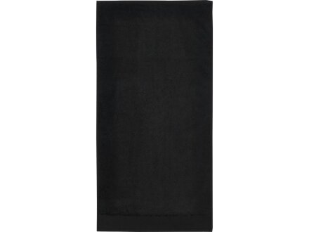 Полотенце для ванной Nora из хлопка плотностью 550 г/м2 и размером 50x100 см, черный Полотенце для ванной Nora из хлопка плотностью 550 г/м2 и размером 50x100 см, черный