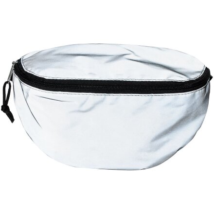 Поясная сумка Manifest из светоотражающей ткани, серая Поясная сумка Manifest из светоотражающей ткани, серая