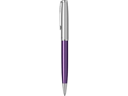 Шариковая ручка Parker Sonnet Essentials Violet SB Steel CT, цвет чернил black, перо: M, в подарочной упаковке. Шариковая ручка Parker Sonnet Essentials Violet SB Steel CT, цвет чернил black, перо: M, в подарочной упаковке.