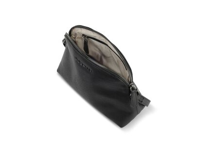 Сумка наплечная женская BUGATTI Bella, чёрная, воловья кожа/полиэстер, 23х8х17 см Сумка наплечная женская BUGATTI Bella, чёрная, воловья кожа/полиэстер, 23х8х17 см