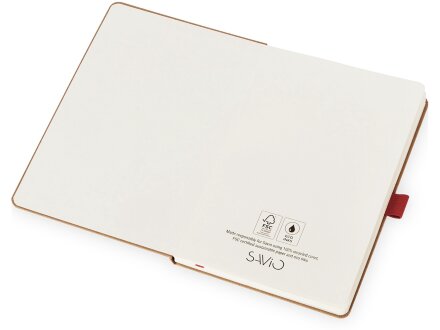 Блокнот Sevilia Hard, твердая обложка из крафта A5, 80 листов, крафтовый/красный Блокнот Sevilia Hard, твердая обложка из крафта A5, 80 листов, крафтовый/красный