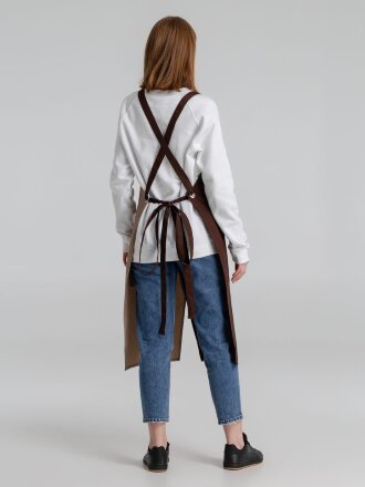 Фартук Picante, коричневый с бежевым Фартук Picante, коричневый с бежевым