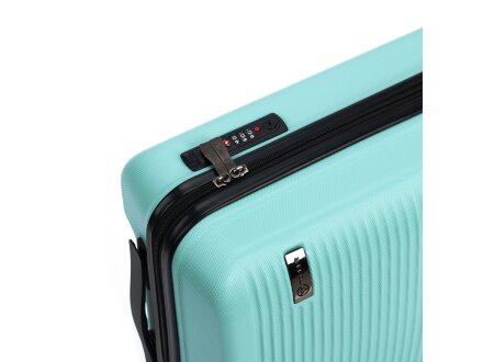 Чемодан TORBER Caspian, светло-зелёный, ABS-пластик, 38 х 20 х 54 см, 35 л Чемодан TORBER Caspian, светло-зелёный, ABS-пластик, 38 х 20 х 54 см, 35 л