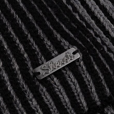 Шарф Nobilis, черный с серым меланжем Шарф Nobilis, черный с серым меланжем