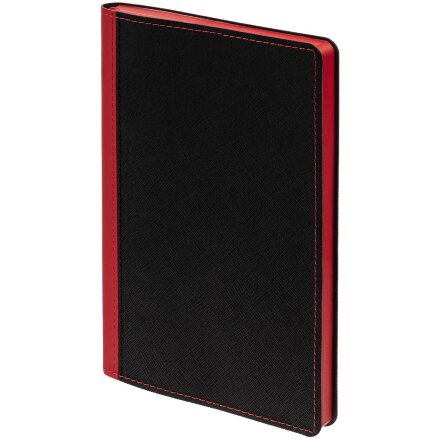 Ежедневник Nice Twice, недатированный, черный с красным Ежедневник Nice Twice, недатированный, черный с красным