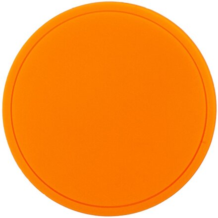 Лейбл из ПВХ Dzeta Round, L оранжевый неон Лейбл из ПВХ Dzeta Round, L оранжевый неон