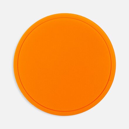 Лейбл из ПВХ Dzeta Round, L оранжевый неон Лейбл из ПВХ Dzeta Round, L оранжевый неон