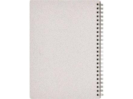 Блокнот Bianco формата A5 на гребне, белый Блокнот Bianco формата A5 на гребне, белый