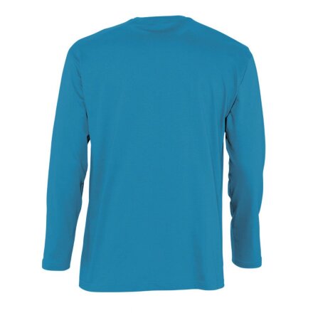 Футболка мужская с длинным рукавом Monarch, голубая Футболка мужская с длинным рукавом Monarch, голубая