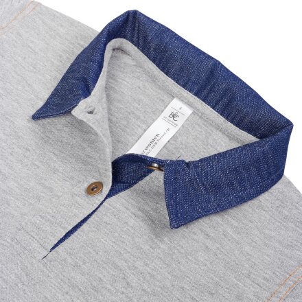 Рубашка поло женская DNM Forward серый меланж Рубашка поло женская DNM Forward серый меланж