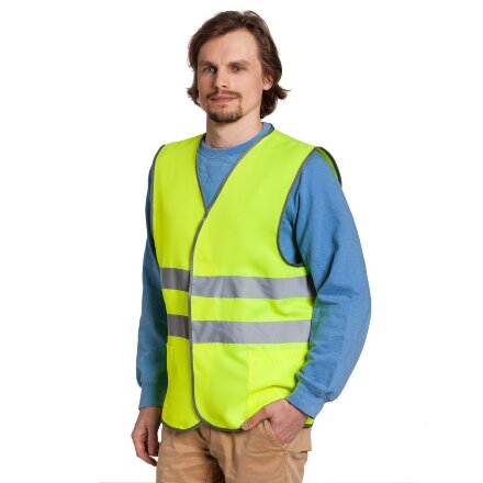 Сигнальный жилет СО-1 ТР, желтый флуоресцентный Сигнальный жилет СО-1 ТР, желтый флуоресцентный