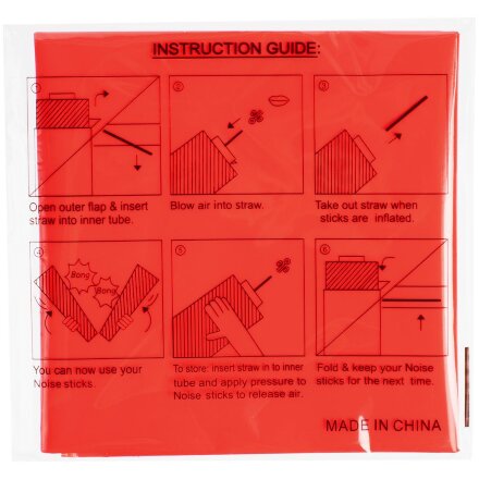 Палки-стучалки для болельщиков «Пошумим», красные Палки-стучалки для болельщиков «Пошумим», красные