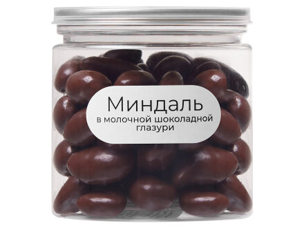 Миндаль в молочной шоколадной глазури, 140 гр (Р) Миндаль в молочной шоколадной глазури, 140 гр (Р)
