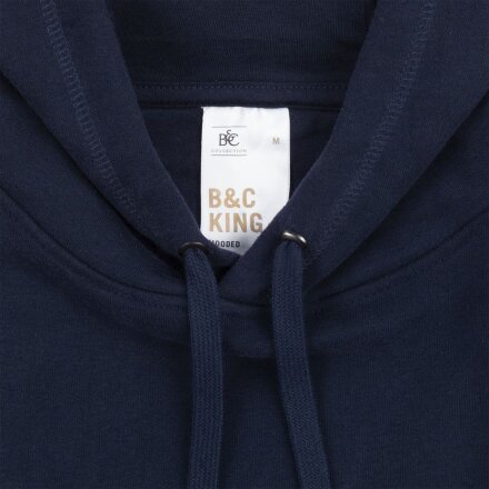 Толстовка с капюшоном унисекс King, темно-синяя Толстовка с капюшоном унисекс King, темно-синяя
