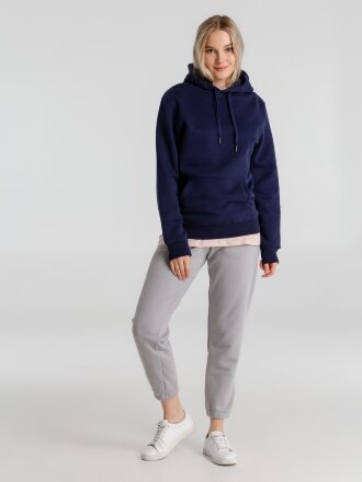 Толстовка с капюшоном унисекс King, темно-синяя Толстовка с капюшоном унисекс King, темно-синяя